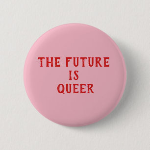 die Zukunft ist queer Knopf Button
