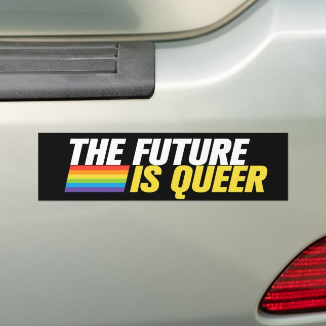 Die Zukunft ist Queer lesbischer Gay Pride LGBT Autoaufkleber (Auf Auto)