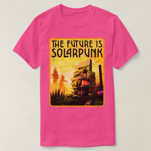 DIE ZUKUNFT IST SOLARPUNK T-Shirt (Design vorne)