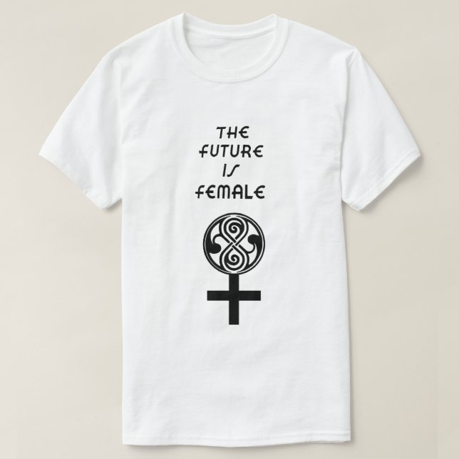 Die Zukunft ist T - Shirt von Frauen (Design vorne)