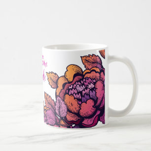 Die Zukunft ist weibliche Beschriftung Kaffeetasse