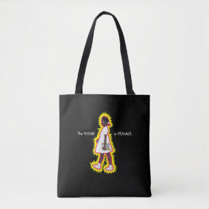 Die Zukunft ist weibliche Rubin-Brücken-Tasche Tasche