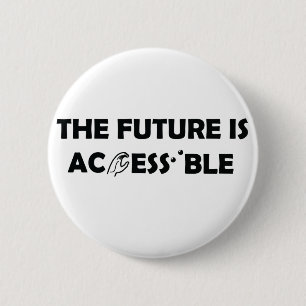 Die Zukunft ist zugänglich ASL-Gebärdensprache Bra Button
