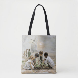 Die Zukunft: Kinder in der Garden Tote Tasche