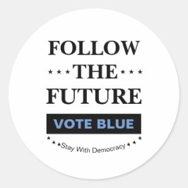 Die Zukunft Runder Aufkleber