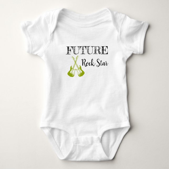 Die Zukunft von Rock and Roll Baby Bodysuit Baby Strampler (Vorderseite)