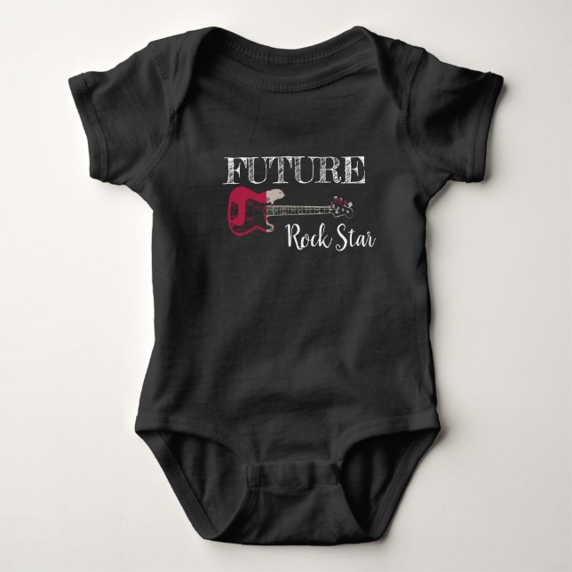 Die Zukunft von Rock and Roll Baby Bodysuit Baby Strampler (Vorderseite)