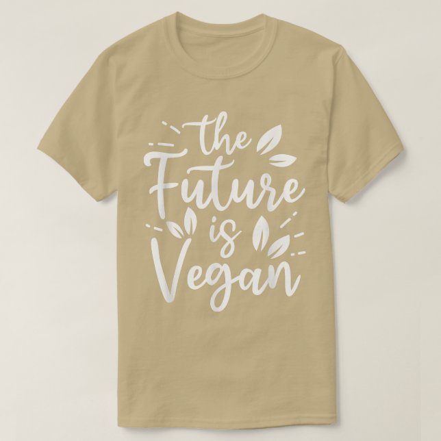 Die Zukunft wird von Veggies Funny Veget Vegan T-Shirt (Design vorne)