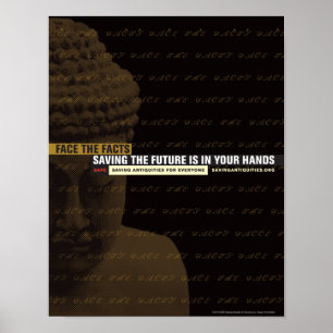 Die Zukunft zu retten ist in Ihrem Handplakat Poster