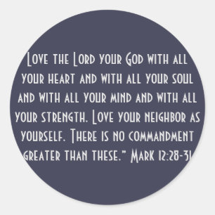 Die zwei Beststen Gebote Runder Aufkleber