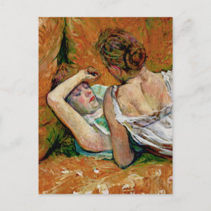 Die Zwei Freundinnen von Henri de Toulouse-Lautrec Postkarte