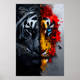 Die zwei Gesichter des Tigers Poster