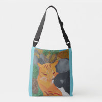 Die zwei Katzen, die an der Joshua-Baum-Tasche