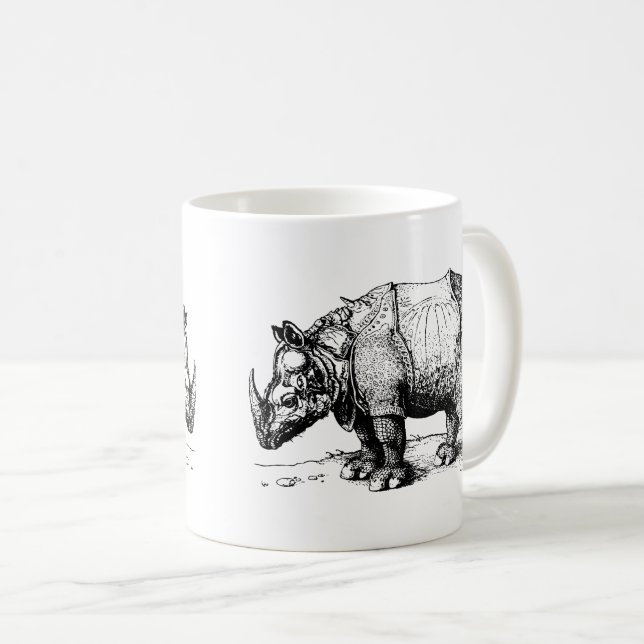 Die zwei Nashörner Kaffeetasse (VorderseiteRechts)