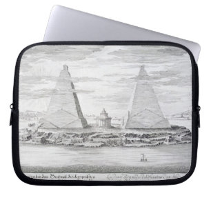 Die zwei Pyramiden von Moeris, König von Ägypten Laptopschutzhülle