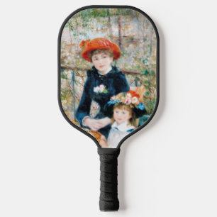 Die zwei Schwestern auf der Terrasse Auguste Renoi Pickleball Schläger