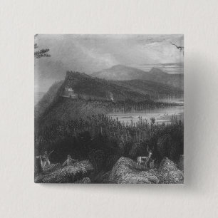 Die zwei Seen und das Gebirgshaus Button