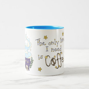 Die Zwei-Tonen-Kaffee-Tasse der Hexe Zweifarbige Tasse