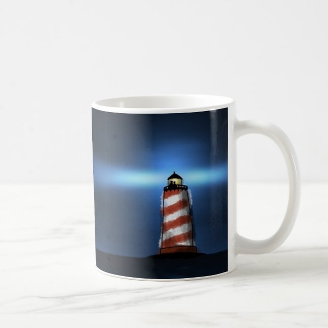 Die zwei und der Leuchtturm Kaffeetasse (Rechts)