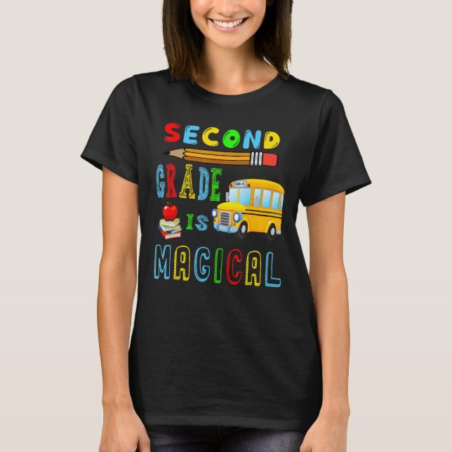 Die zweite Klasse ist der magische Schulbusstift,  T-Shirt (Vorderseite)
