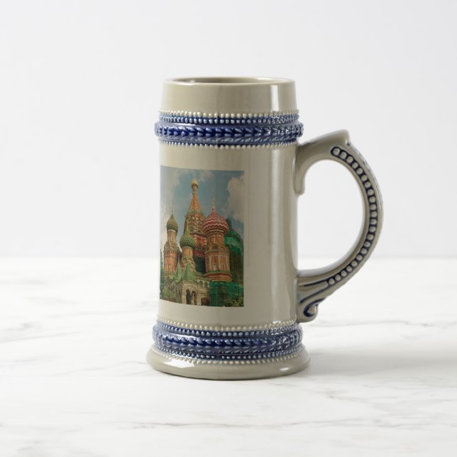 Die Zwiebel-Hauben von Russland Bierglas (Rechts)