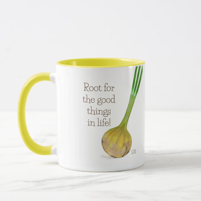 Die Zwiebel-Tasse des Gärtners Tasse (Links)