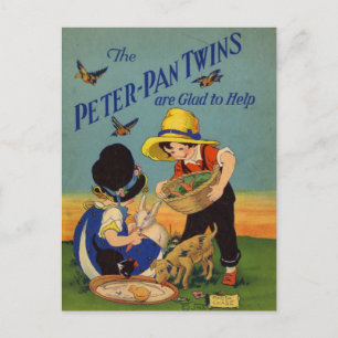Die Zwillinge sind froh, ihnen zu helfen Postkarte