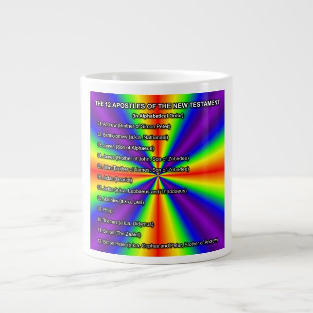 Die Zwölf Apostel Des Neuen Testaments Tasse (Vorderseite)