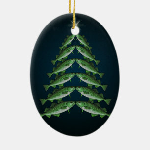 Die zwölf Kabeljaus der Weihnachtsovalverzierung Keramik Ornament