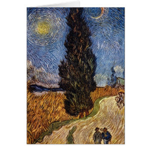 Die Zypresse-Straße durch Vincent Willem Van Gogh