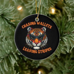 Dieb-Tiger Keramik Ornament
