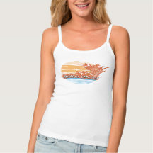Diebe des Paradieses Sunset Spaghetti Strap Tank