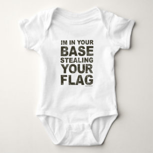 Diebstahl Ihre Flagge - FPS, Spiel, Gamer, Baby Strampler