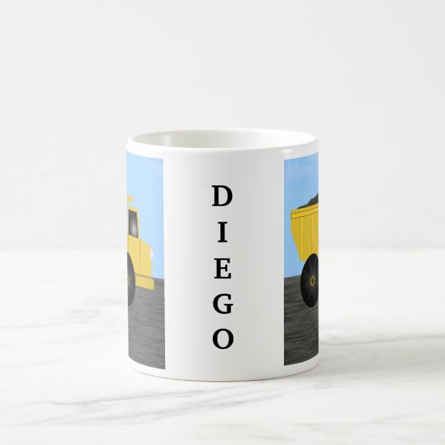 Diego Dump Truck Personalisiert Name Tasse (Mittel)