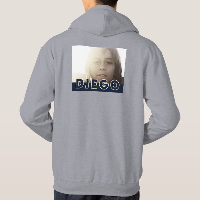 DIEGO in SF. Herrenhoodie Hoodie (Rückseite)