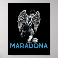 Diego Maradona reißt Engelsflügel D10s Fußball
