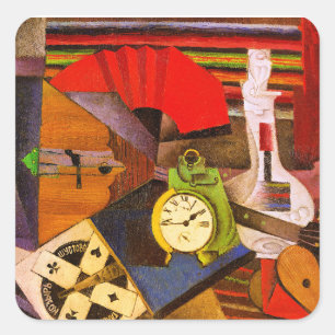 Diego Rivera, Der Wecker, Quadratischer Aufkleber
