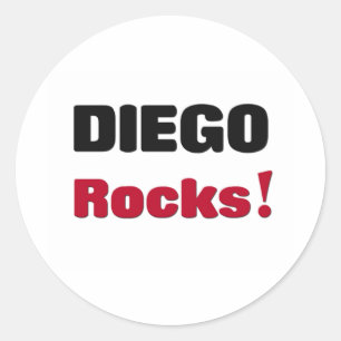 Diego Rocks Runder Aufkleber