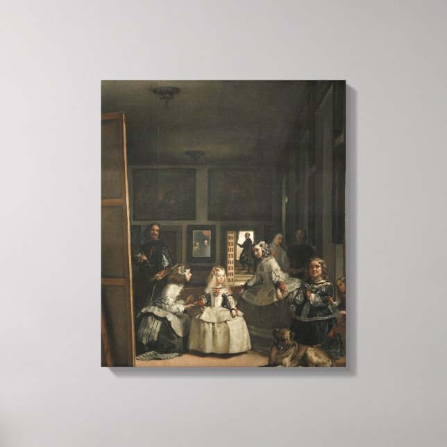 Diego Velazquez Las Meninas Leinwanddruck (Vorderseite)