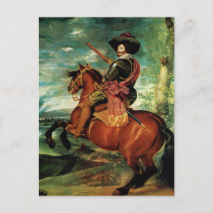 Diego Velazquez - Portrait von Gaspar de Guzmán Postkarte