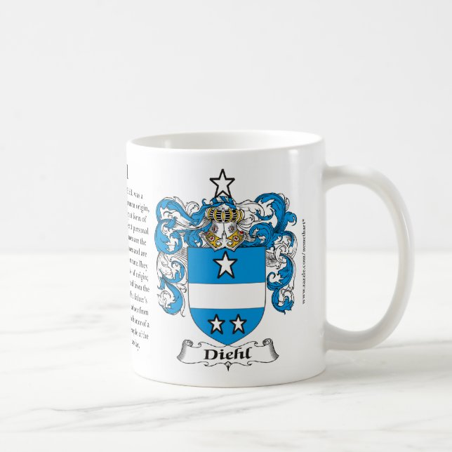Diehl, der Ursprung, die Bedeutung und das Wappen Kaffeetasse (Rechts)