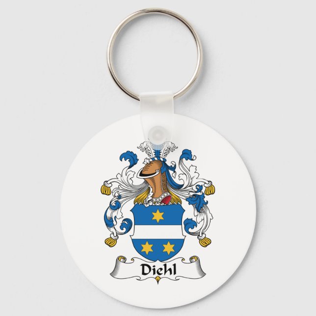 Diehl Familienwappen Schlüsselanhänger (Vorderseite)