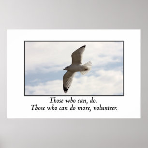Diejenigen, die mehr Freiwillige tun können Poster