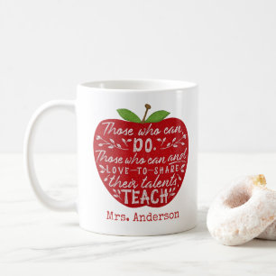 Diejenigen, die Zitat Apple lehren können  Name d Kaffeetasse