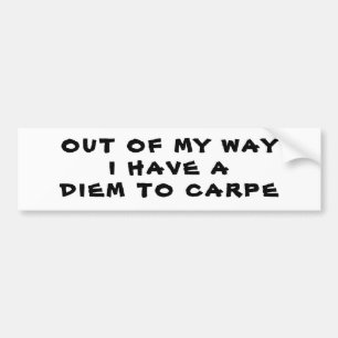 Diem zu Carpe Autoaufkleber