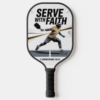 Diene mit Glauben Christliches Pickleball-Paddle Pickleball Schläger