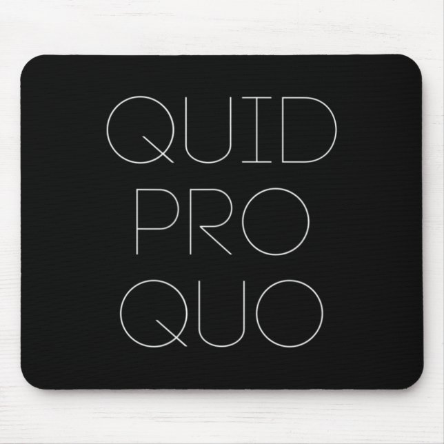 Dienst und Gegendienst Mousepad (Vorne)