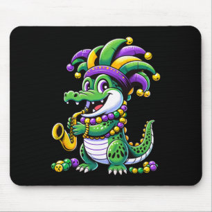 Dienstag, Fettcut Alligator Jester Hat Carnival Pa Mousepad