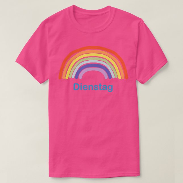 Dienstag, Rainbow T-Shirt (Design vorne)