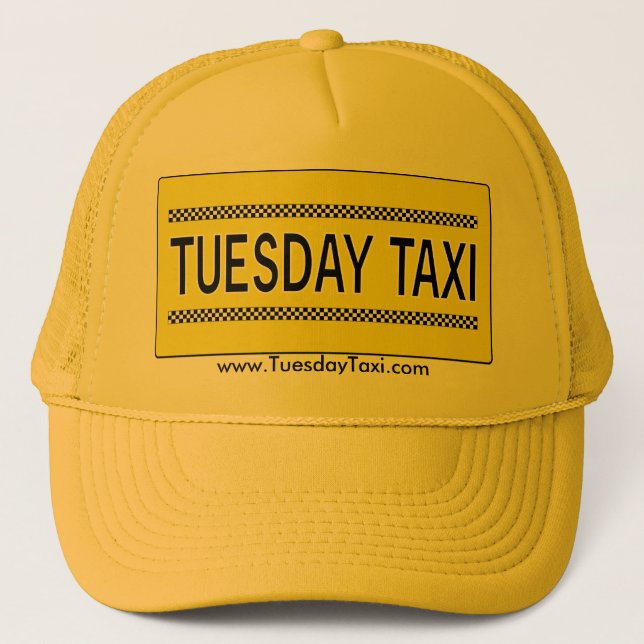 Dienstag-Taxi-Hut Truckerkappe (Vorderseite)